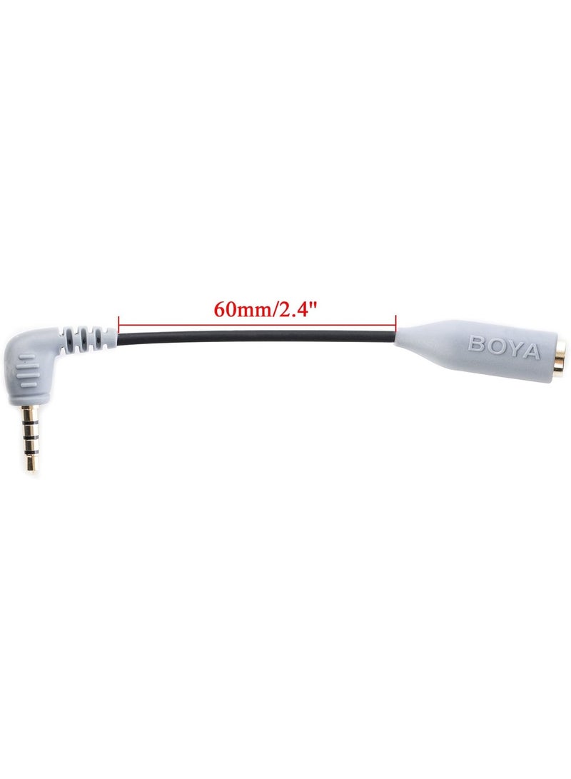 BOYA BY-CIP2 Microphone Adapter cable TRS-TRRS - Image 4
